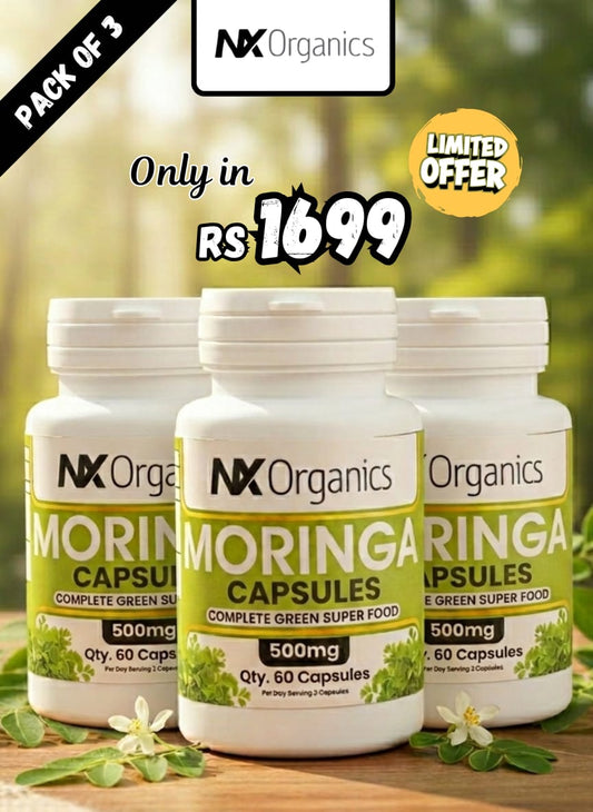 Pure Moringa Capsules  (Pack of 3)